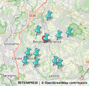 Mappa Via Santa Caterina, 20842 Besana In Brianza MB, Italia (3.51727)