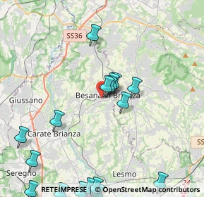 Mappa Via Santa Caterina, 20842 Besana In Brianza MB, Italia (5.18412)