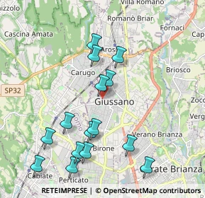 Mappa Via Cimarosa, 20034 Giussano MB, Italia (2.078)