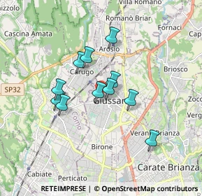 Mappa Via Cimarosa, 20034 Giussano MB, Italia (1.32909)