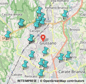 Mappa Via Cimarosa, 20034 Giussano MB, Italia (2.124)