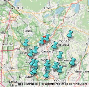 Mappa Via Cimarosa, 20034 Giussano MB, Italia (8.783)