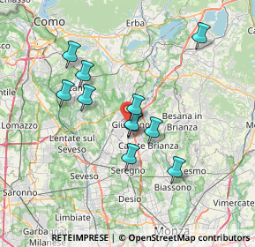 Mappa Via Cimarosa, 20034 Giussano MB, Italia (5.97091)