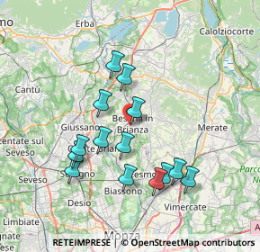 Mappa Via Luigi Viarana, 20842 Besana In Brianza MB, Italia (6.75643)