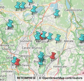 Mappa Via Luigi Viarana, 20842 Besana In Brianza MB, Italia (9.51)