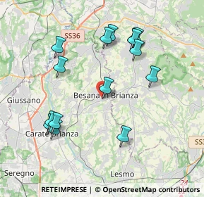 Mappa Via Luigi Viarana, 20842 Besana In Brianza MB, Italia (3.992)