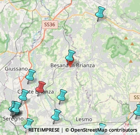 Mappa Via Luigi Viarana, 20842 Besana In Brianza MB, Italia (7.05941)