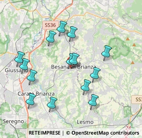 Mappa Via Luigi Viarana, 20842 Besana In Brianza MB, Italia (3.76286)