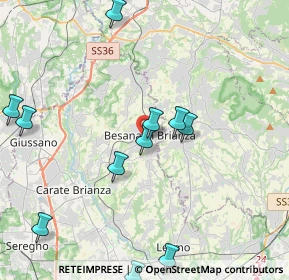 Mappa Via Luigi Viarana, 20842 Besana In Brianza MB, Italia (4.88)