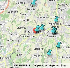 Mappa Via Luigi Viarana, 20842 Besana In Brianza MB, Italia (1.84182)