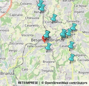 Mappa Via Luigi Viarana, 20842 Besana In Brianza MB, Italia (1.775)