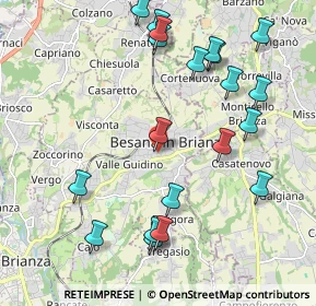 Mappa Via Luigi Viarana, 20842 Besana In Brianza MB, Italia (2.299)