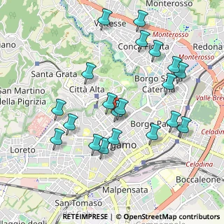 Mappa Via Monte Ortigara, 24121 Bergamo BG, Italia (1.0055)