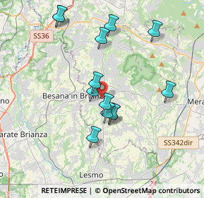 Mappa Via Borromeo, 23880 Casatenovo LC, Italia (3.42077)