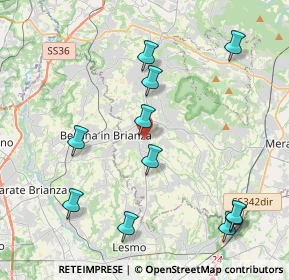 Mappa Via Borromeo, 23880 Casatenovo LC, Italia (4.57636)