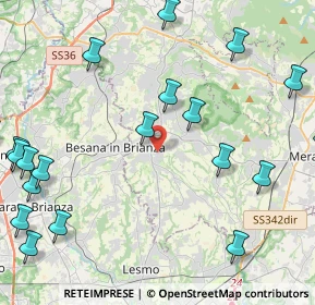Mappa Via Borromeo, 23880 Casatenovo LC, Italia (5.877)