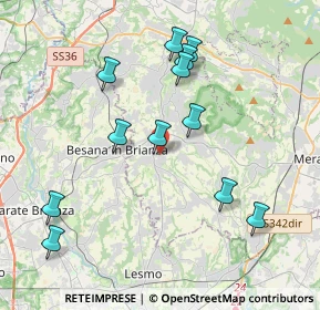 Mappa Via Borromeo, 23880 Casatenovo LC, Italia (3.99083)