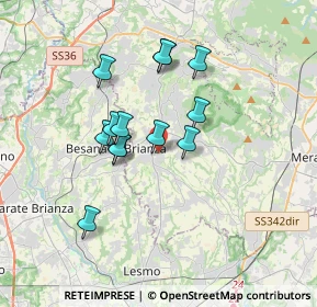 Mappa Via Borromeo, 23880 Casatenovo LC, Italia (2.84)