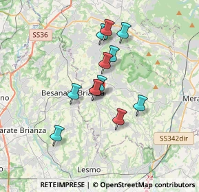 Mappa Via Borromeo, 23880 Casatenovo LC, Italia (2.6725)