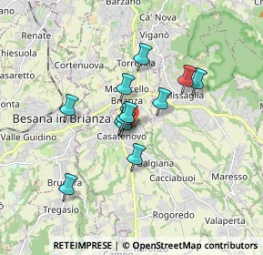 Mappa Via Borromeo, 23880 Casatenovo LC, Italia (1.22833)