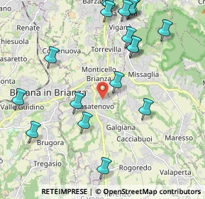 Mappa Via Borromeo, 23880 Casatenovo LC, Italia (2.592)