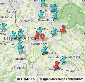 Mappa Via Borromeo, 23880 Casatenovo LC, Italia (2.165)