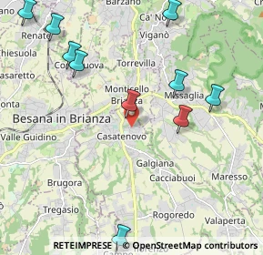 Mappa Via Borromeo, 23880 Casatenovo LC, Italia (2.69909)