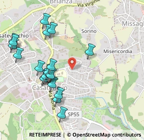 Mappa Via Borromeo, 23880 Casatenovo LC, Italia (0.5325)