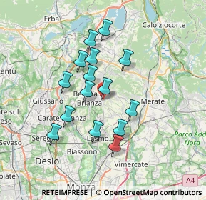 Mappa Via Borromeo, 23880 Casatenovo LC, Italia (5.924)