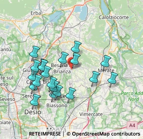 Mappa Via Borromeo, 23880 Casatenovo LC, Italia (7.144)