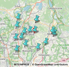 Mappa Via Borromeo, 23880 Casatenovo LC, Italia (6.94063)