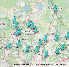 Mappa Via Borromeo, 23880 Casatenovo LC, Italia (8.91)