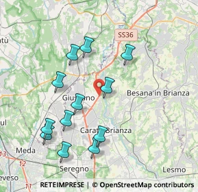 Mappa SS36, 20833 Giussano MB, Italia (3.83083)