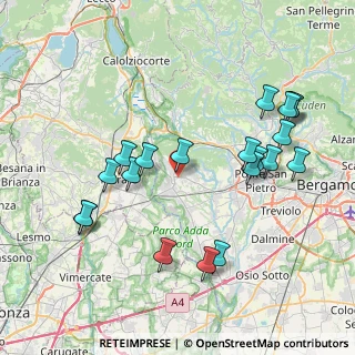 Mappa Via Budriago, 24030 Carvico BG, Italia (8.3415)