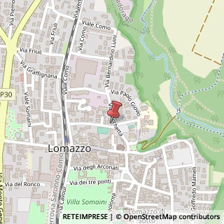 Mappa Via Alessandro Manzoni, 2, 22074 Lomazzo, Como (Lombardia)