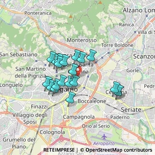 Mappa Via Angelo Mazzi, 24121 Bergamo BG, Italia (1.399)