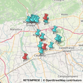 Mappa Via Cusinati, 36028 Rossano Veneto VI, Italia (6.58368)