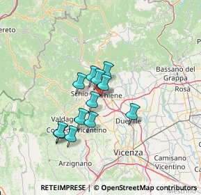 Mappa Via Primo Maggio, 36035 Marano Vicentino VI, Italia (9.9575)