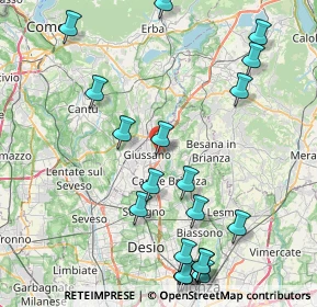 Mappa Via Paganella, 20833 Giussano MB, Italia (10.169)