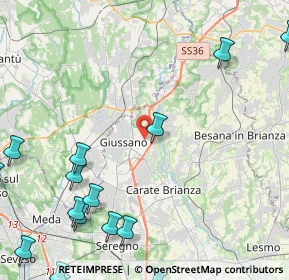 Mappa Via Paganella, 20833 Giussano MB, Italia (6.65813)