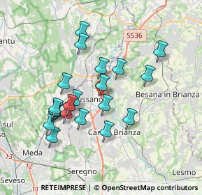 Mappa Via Paganella, 20833 Giussano MB, Italia (3.312)