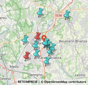 Mappa Via Paganella, 20833 Giussano MB, Italia (2.89462)