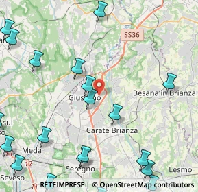 Mappa Via Paganella, 20833 Giussano MB, Italia (6.2545)