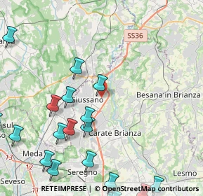 Mappa Via Paganella, 20833 Giussano MB, Italia (6.0945)