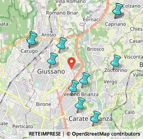Mappa Via Paganella, 20833 Giussano MB, Italia (2.27818)