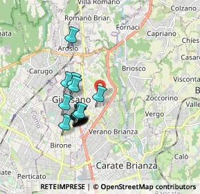 Mappa Via Paganella, 20833 Giussano MB, Italia (1.46824)