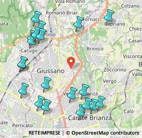 Mappa Via Paganella, 20833 Giussano MB, Italia (2.5635)