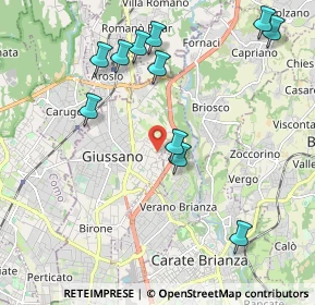 Mappa Via Paganella, 20833 Giussano MB, Italia (2.20727)