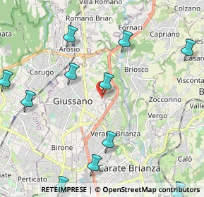 Mappa Via Paganella, 20833 Giussano MB, Italia (2.72909)