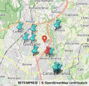 Mappa Via Paganella, 20833 Giussano MB, Italia (1.99938)